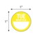Nevs DaySpots - Tuesday/Martes 1" circle White w/Yellow DDOT-TS1 - alternate 2